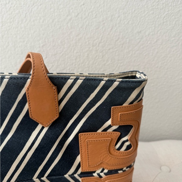 Tory Burch Ella Jacquard Stripe Tote - Picture 7 of 12